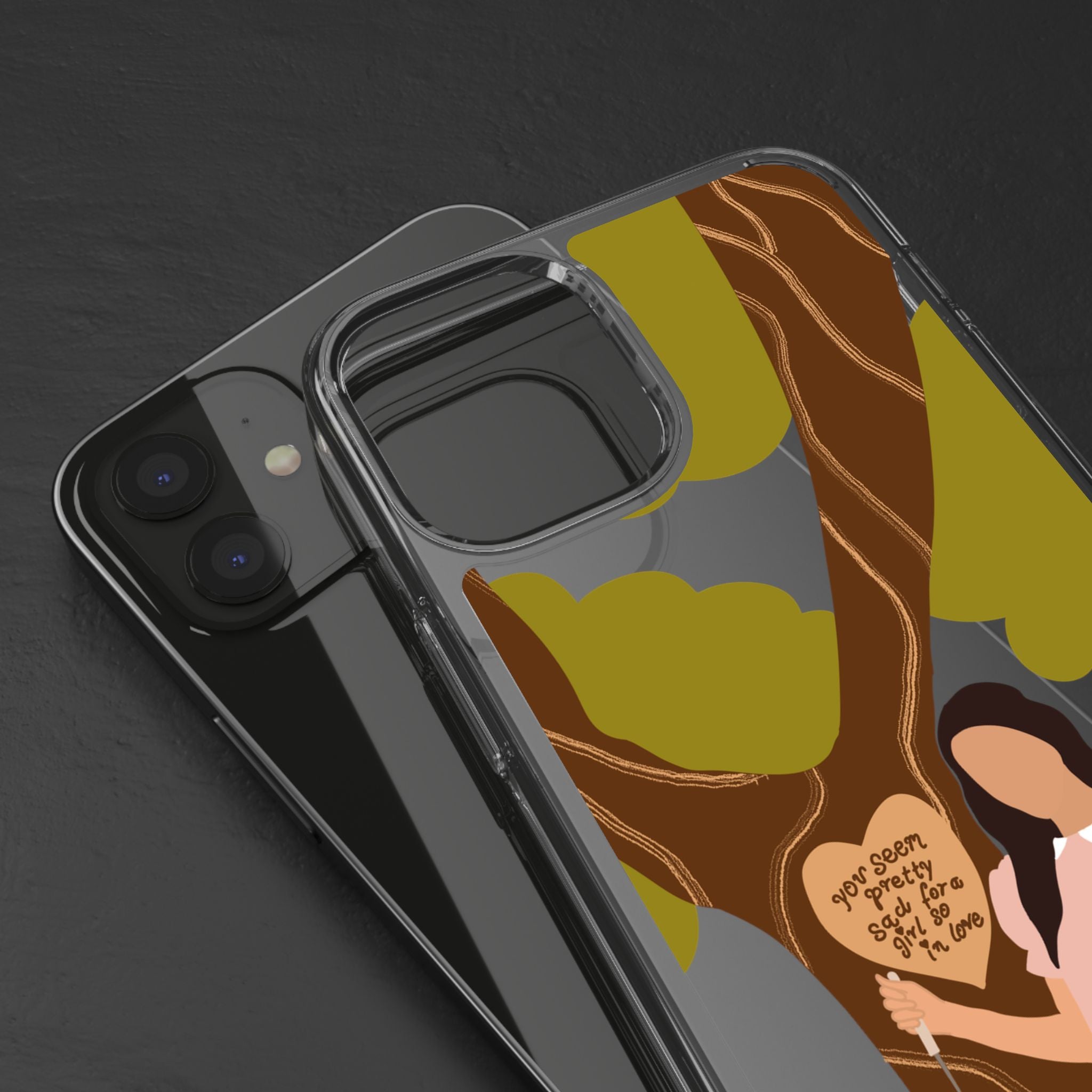 Olivia Rodrigo Girl So In Love-Inspired Transparent Phone Case (Design #3)