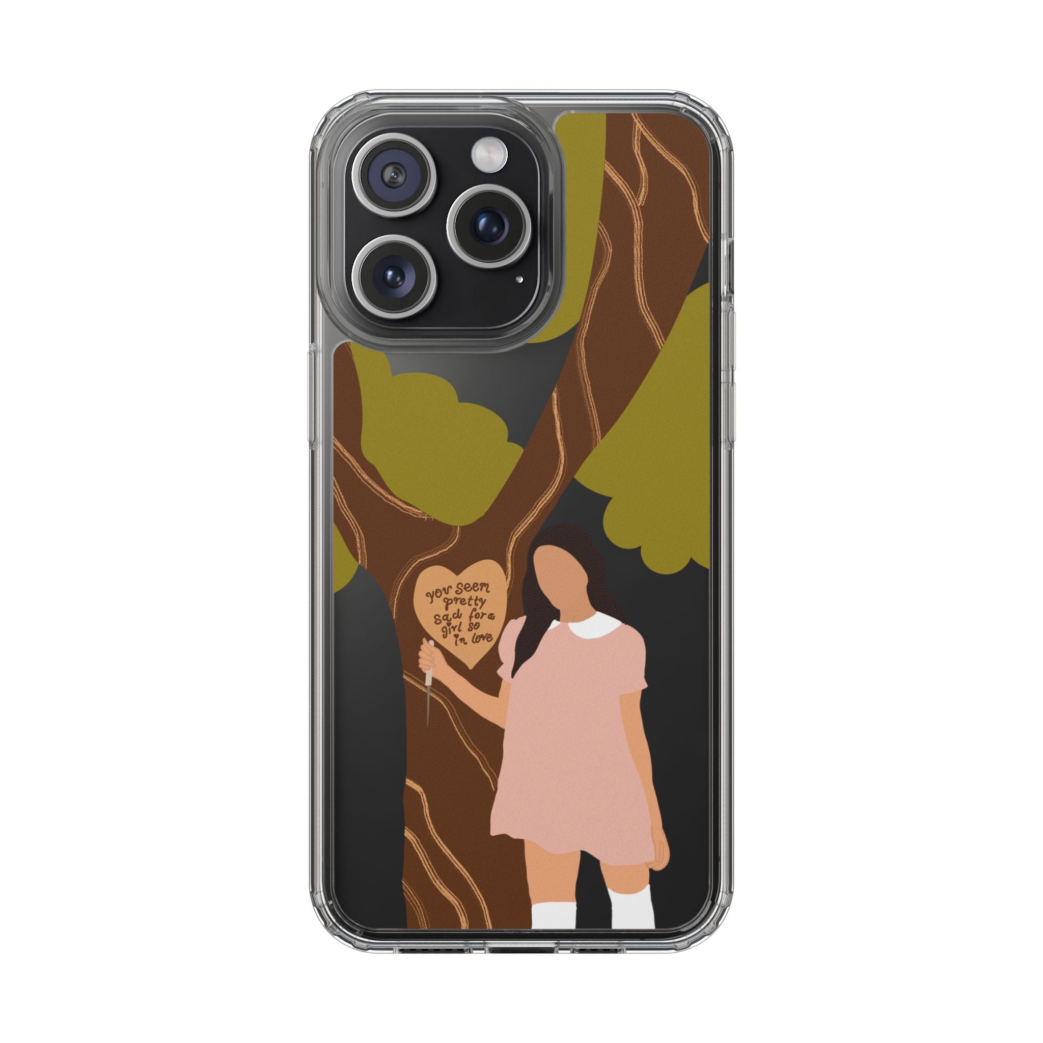 Olivia Rodrigo Girl So In Love-Inspired Transparent Phone Case (Design #3)