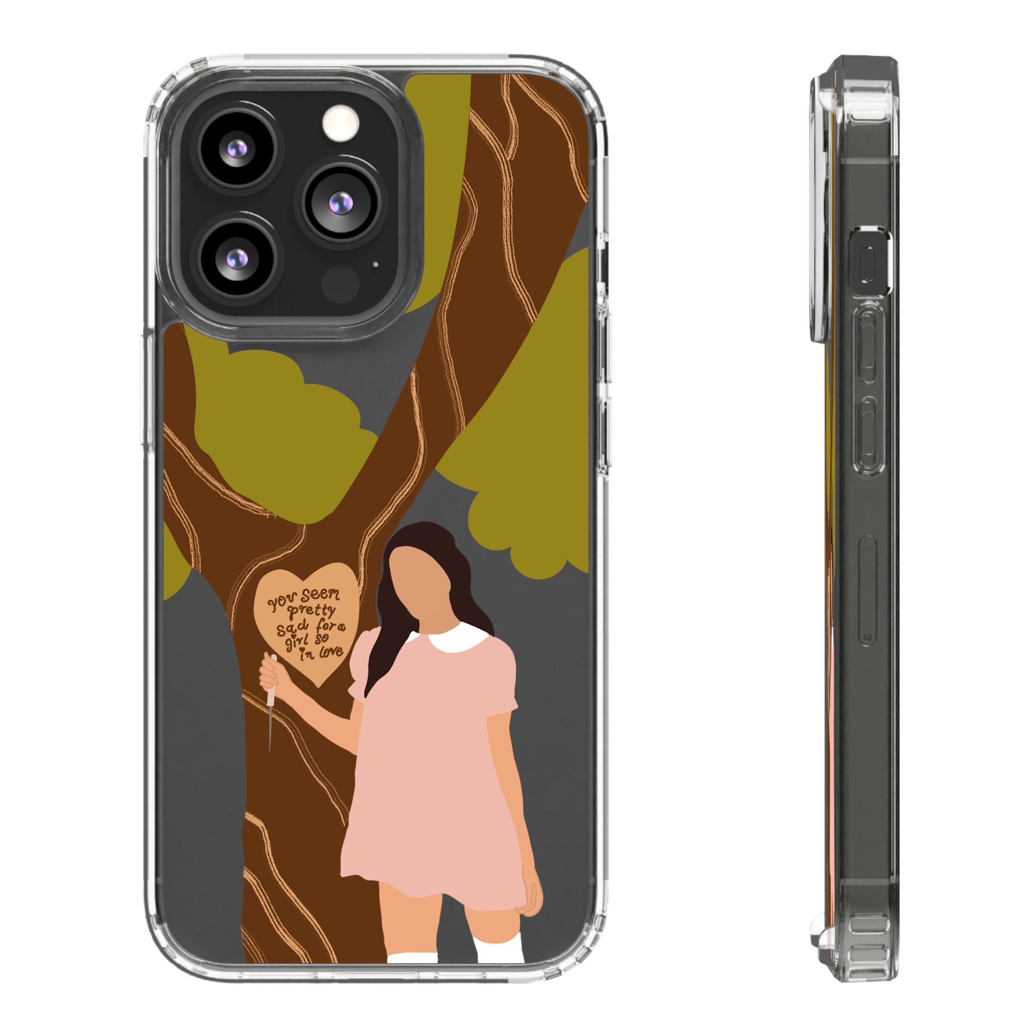 Olivia Rodrigo Girl So In Love-Inspired Transparent Phone Case (Design #3)