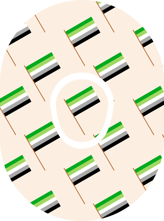 Aromantic Flag - Diabetes Overpatch - Diabetes For You