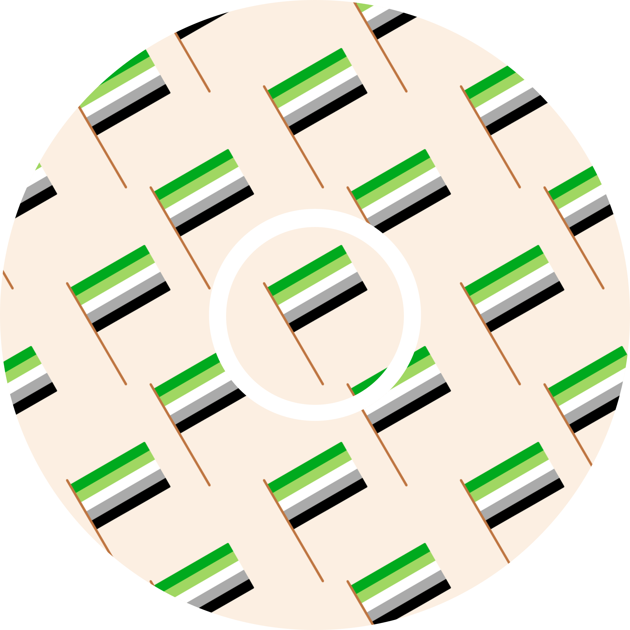 Aromantic Flag - Diabetes Overpatch - Diabetes For You