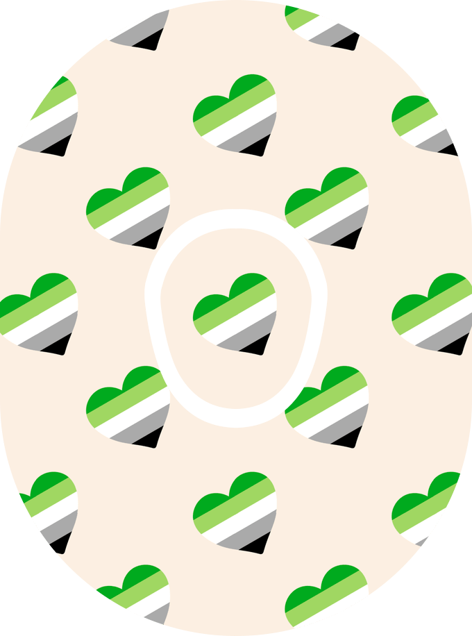 Aromantic Flag - Diabetes Overpatch - Diabetes For You