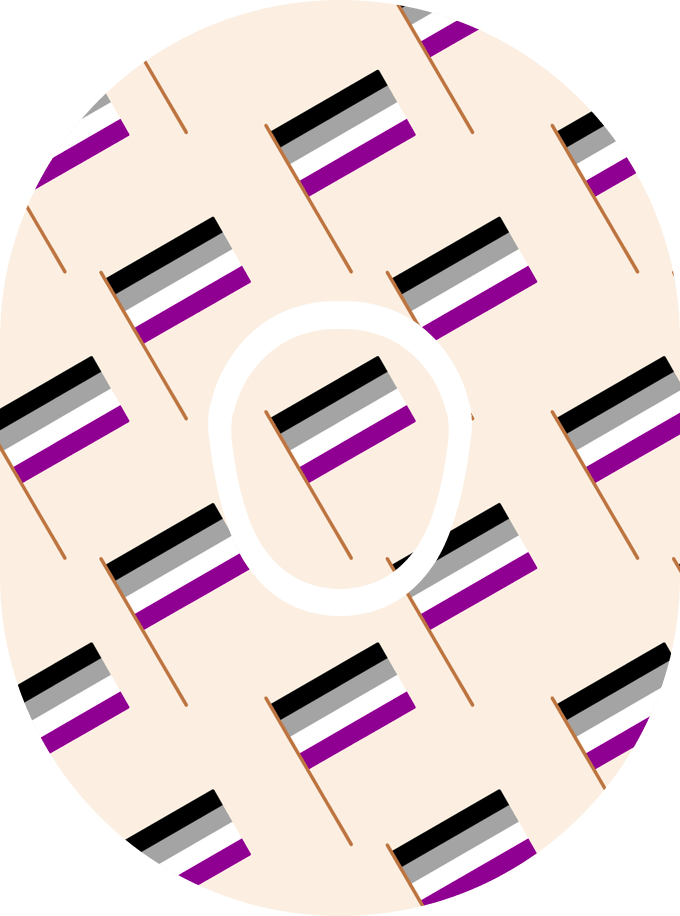 Asexual Flag - Diabetes Overpatch - Diabetes For You