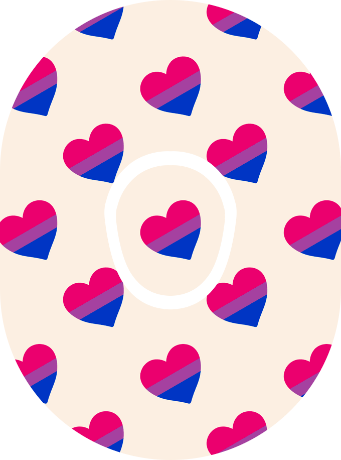 Bisexual Flag - Diabetes Overpatch - Diabetes For You