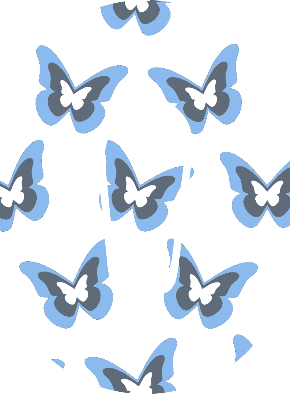 Blue Butterflies Diabetes Overpatch - Diabetes For You