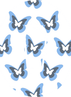 Blue Butterflies Diabetes Overpatch - Diabetes For You
