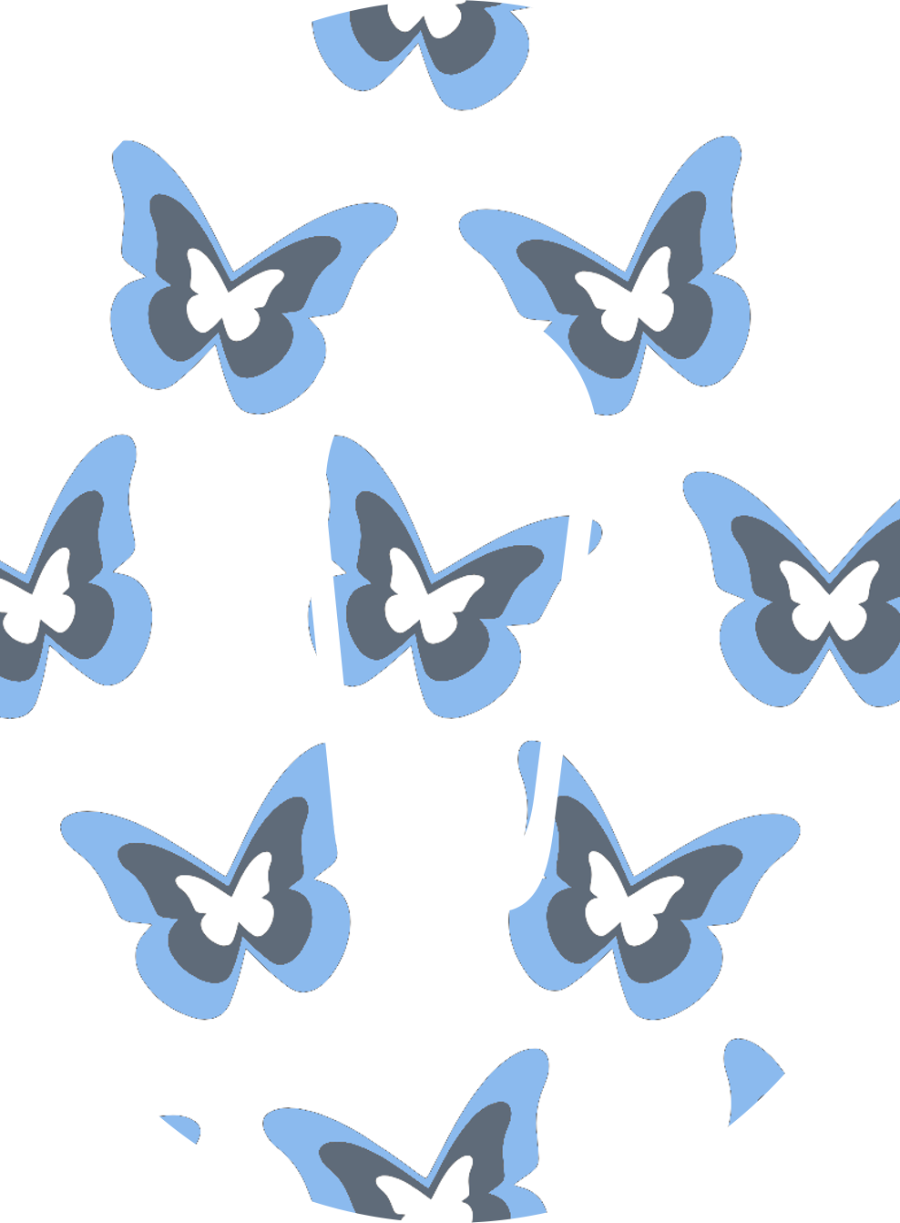 Blue Butterflies Diabetes Overpatch for Dexcom G7/G6, Libre, and Omnipod