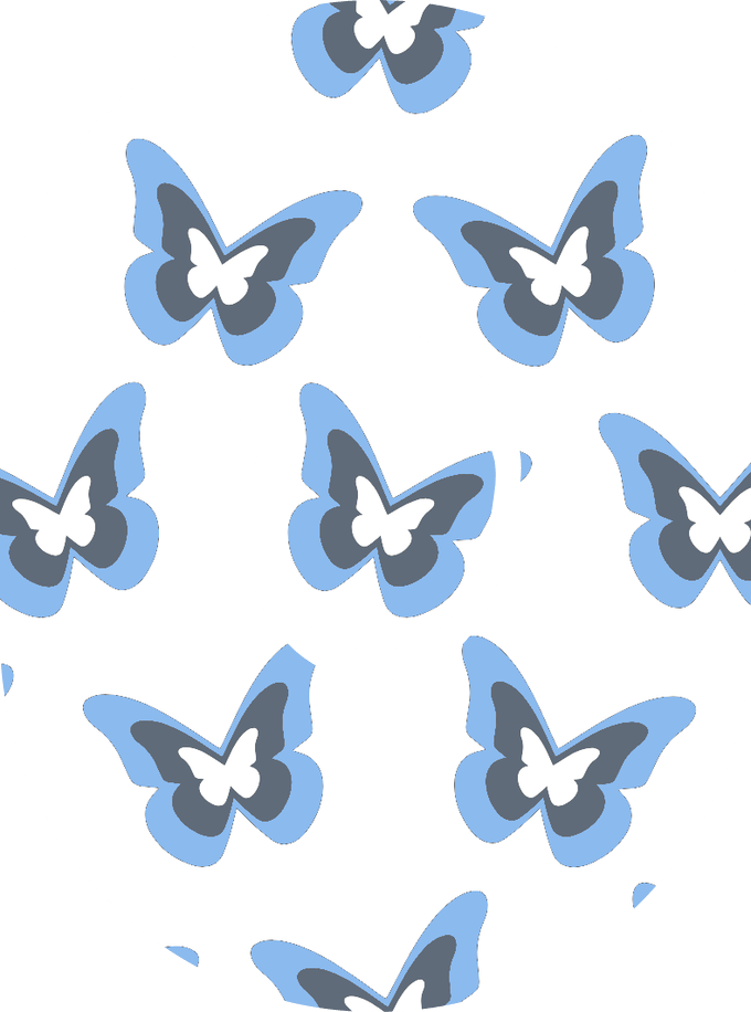 Blue Butterflies Diabetes Overpatch - Diabetes For You