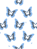 Blue Butterflies Diabetes Overpatch - Diabetes For You