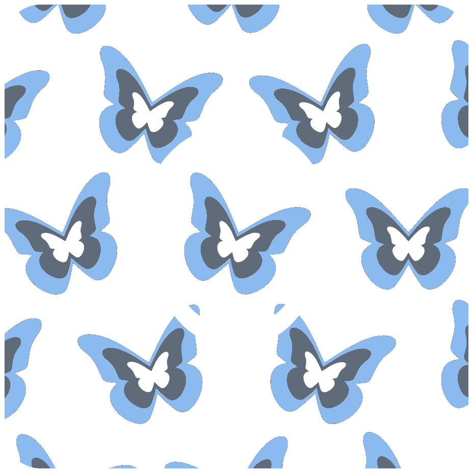 Blue Butterflies Diabetes Overpatch - Diabetes For You