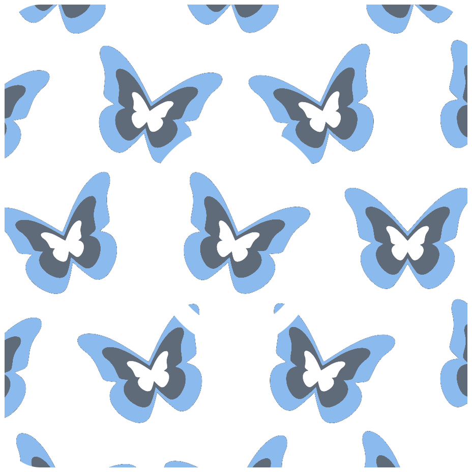Blue Butterflies Diabetes Overpatch for Dexcom G7/G6, Libre, and Omnipod