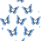 Blue Butterflies Diabetes Overpatch - Diabetes For You