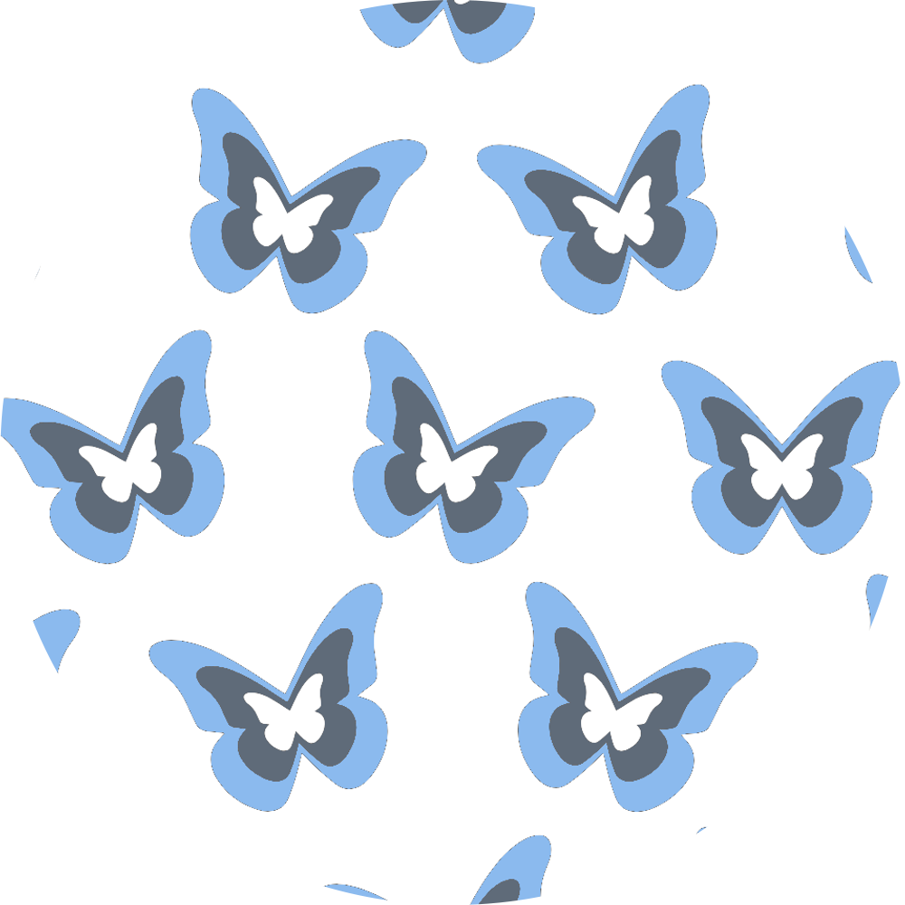 Blue Butterflies Diabetes Overpatch for Dexcom G7/G6, Libre, and Omnipod