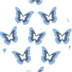 Blue Butterflies Diabetes Overpatch - Diabetes For You