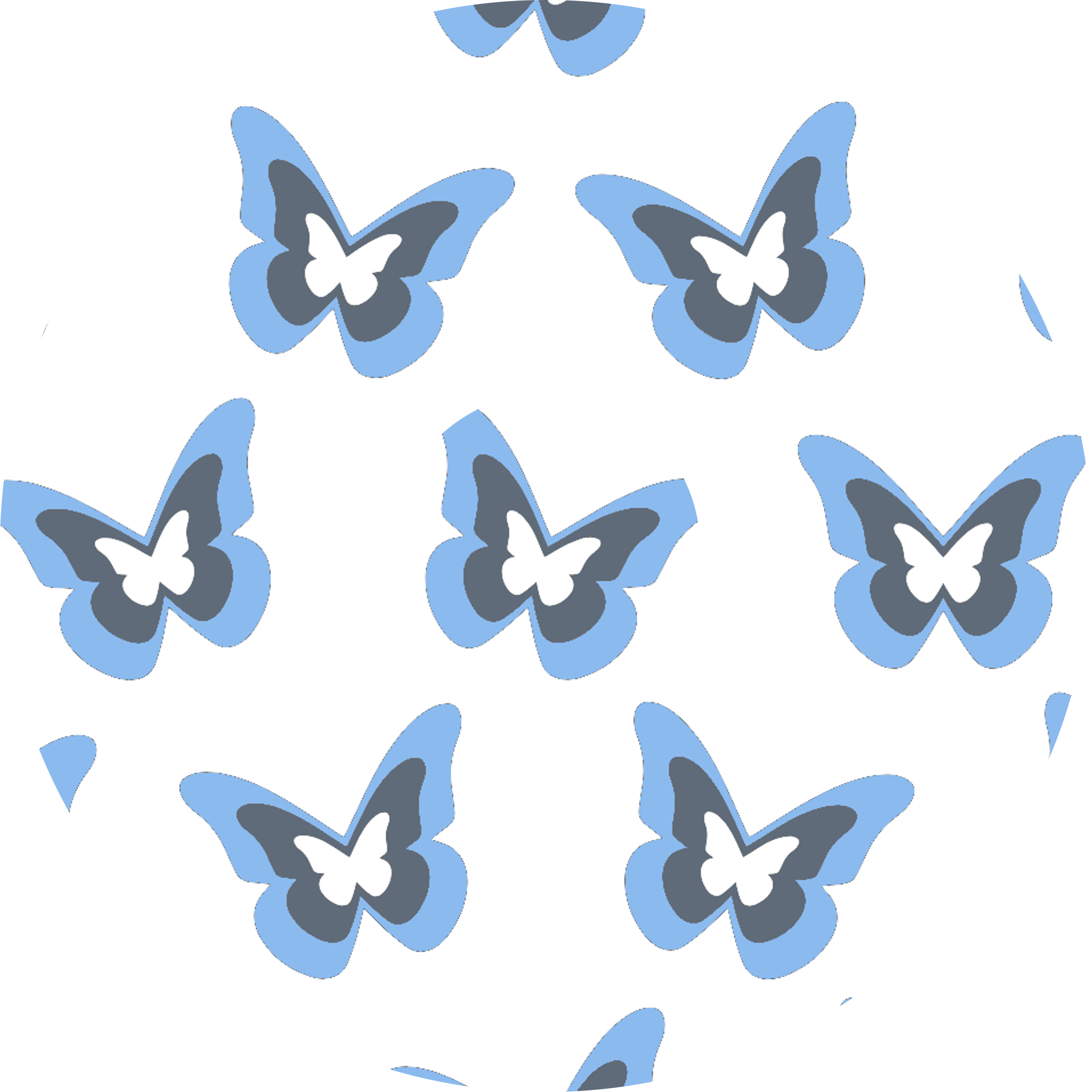 Blue Butterflies Diabetes Overpatch for Dexcom G7/G6, Libre, and Omnipod