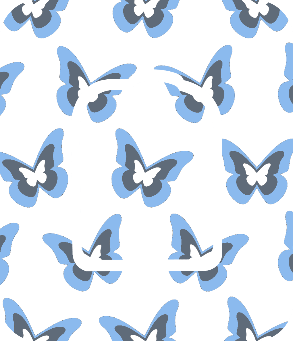 Blue Butterflies Diabetes Overpatch - Diabetes For You
