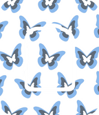 Blue Butterflies Diabetes Overpatch - Diabetes For You