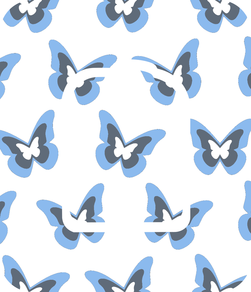 Blue Butterflies Diabetes Overpatch for Dexcom G7/G6, Libre, and Omnipod