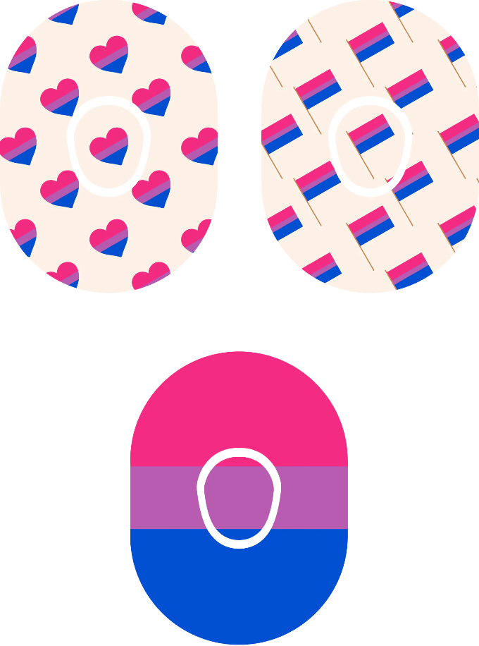 Bisexual Flag - Diabetes Overpatch - Diabetes For You