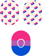 Bisexual Flag - Diabetes Overpatch - Diabetes For You