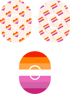 Lesbian Flag - Diabetes Overpatch - Diabetes For You