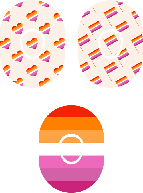 Lesbian Flag - Diabetes Overpatch - Diabetes For You