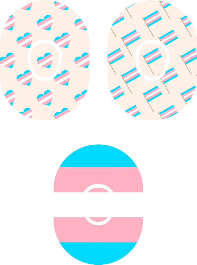 Transgender Flag - Diabetes Overpatch - Diabetes For You
