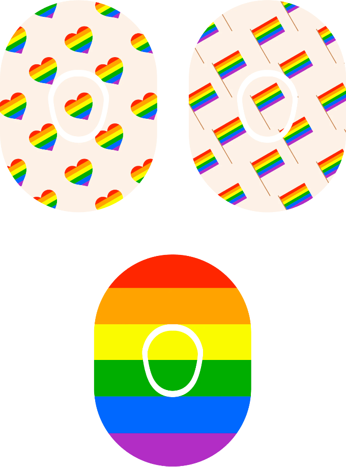 Pride Flag - Diabetes Overpatch - Diabetes For You