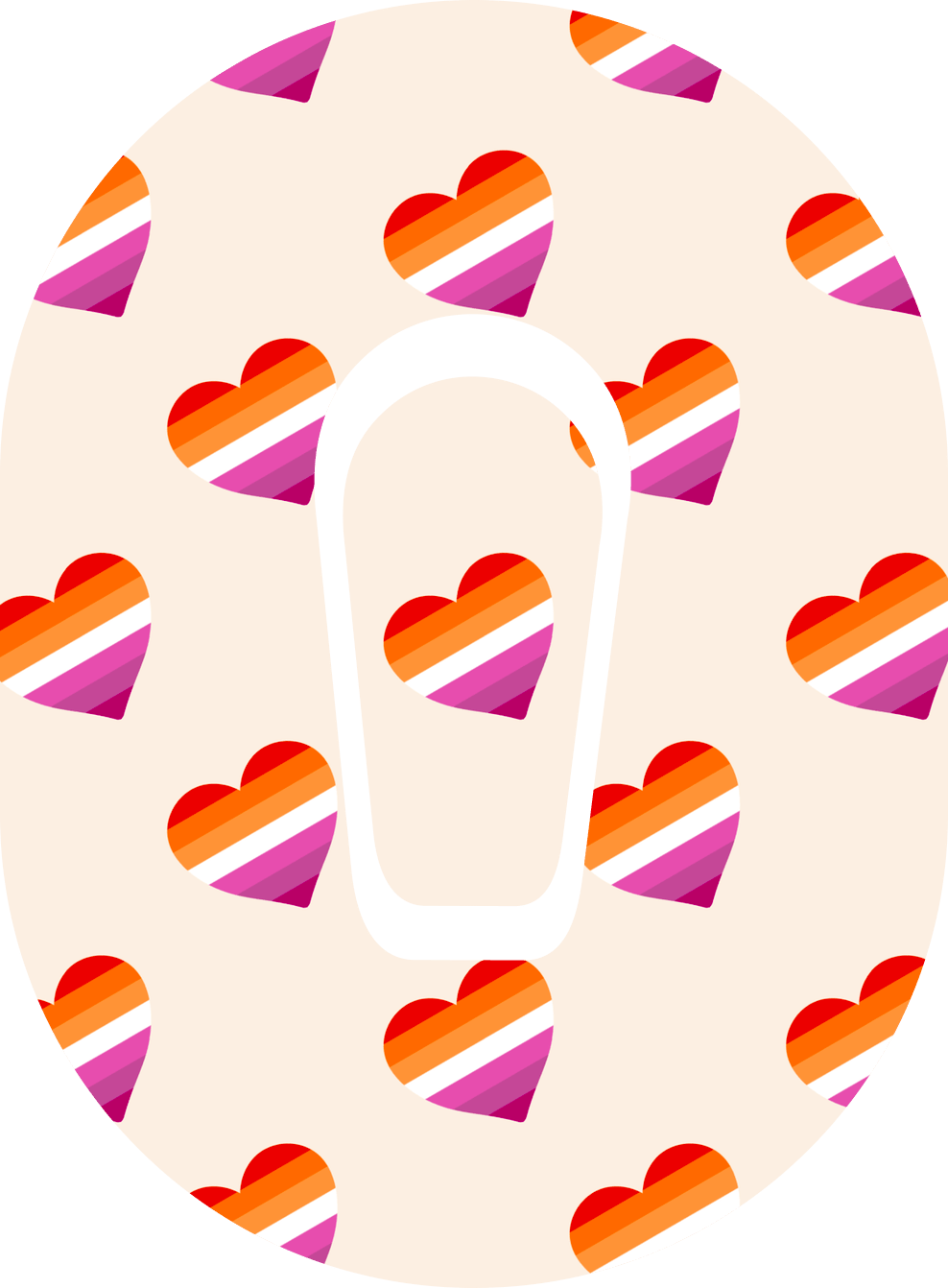 Lesbian Flag - Diabetes Overpatch - Diabetes For You