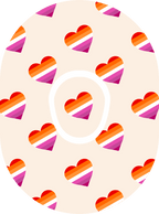 Lesbian Flag - Diabetes Overpatch - Diabetes For You