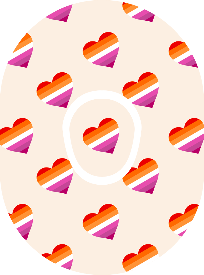 Lesbian Flag - Diabetes Overpatch - Diabetes For You