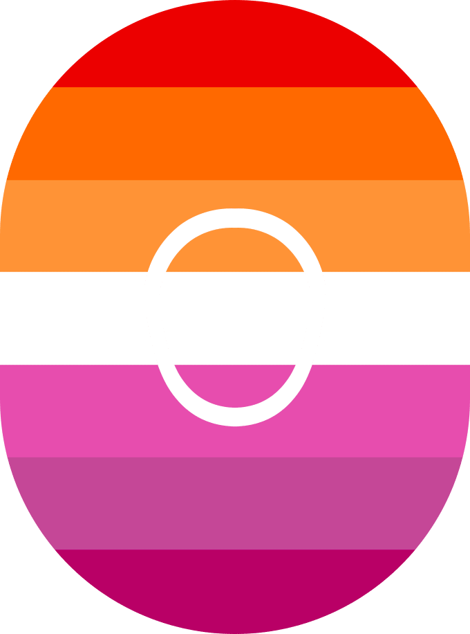 Lesbian Flag - Diabetes Overpatch - Diabetes For You