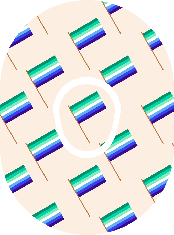 Gay Pride Flag - Diabetes Overpatch - Diabetes For You