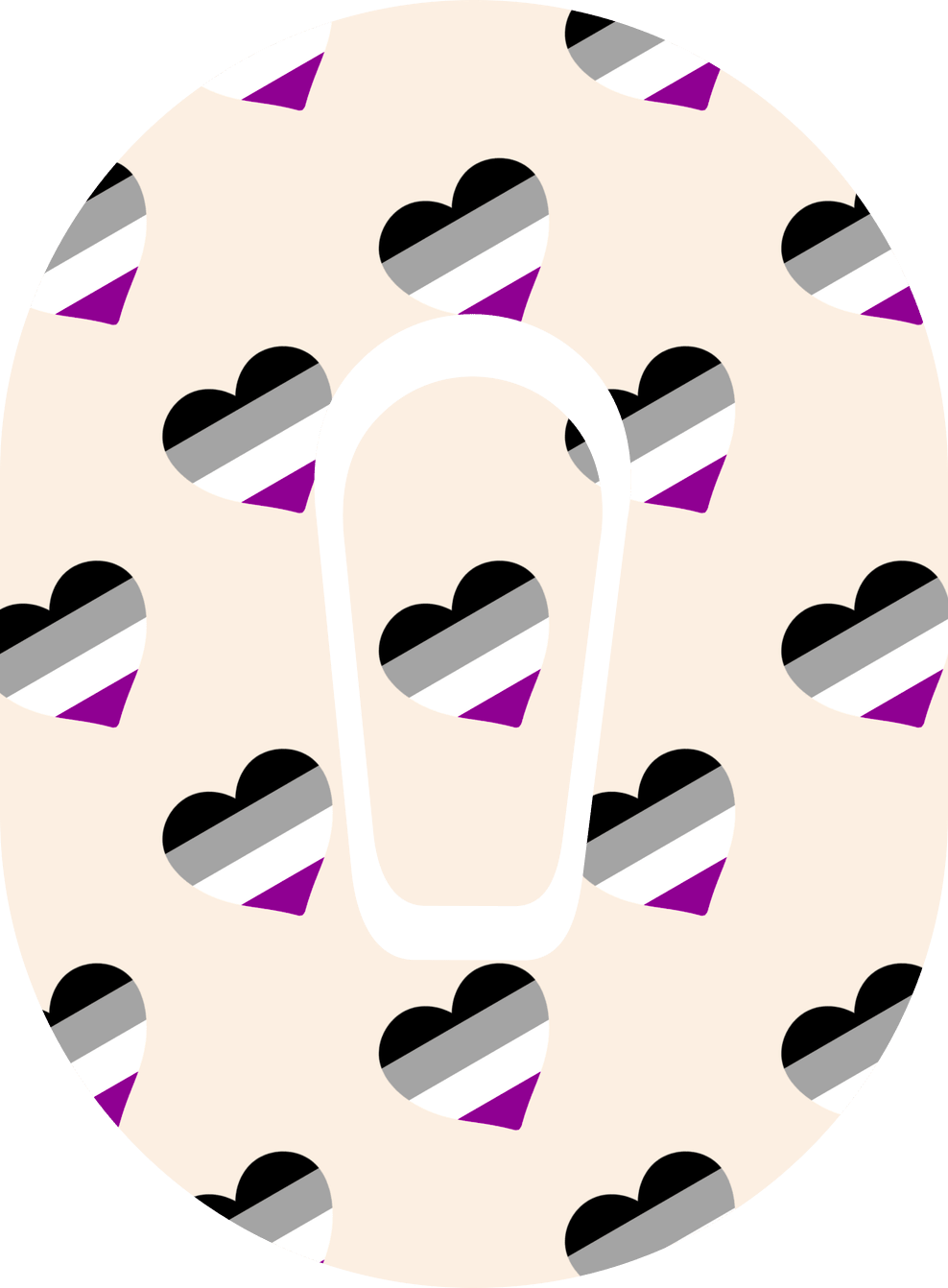 Asexual Flag - Diabetes Overpatch - Diabetes For You