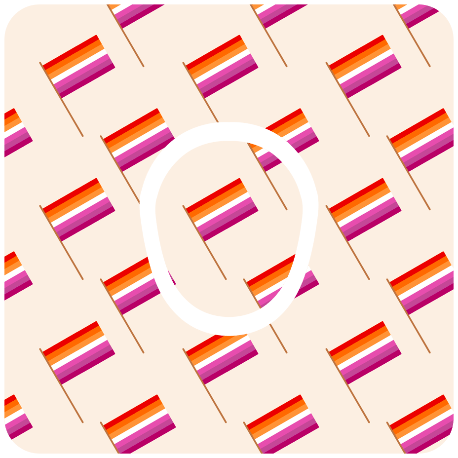 Lesbian Flag - Diabetes Overpatch - Diabetes For You