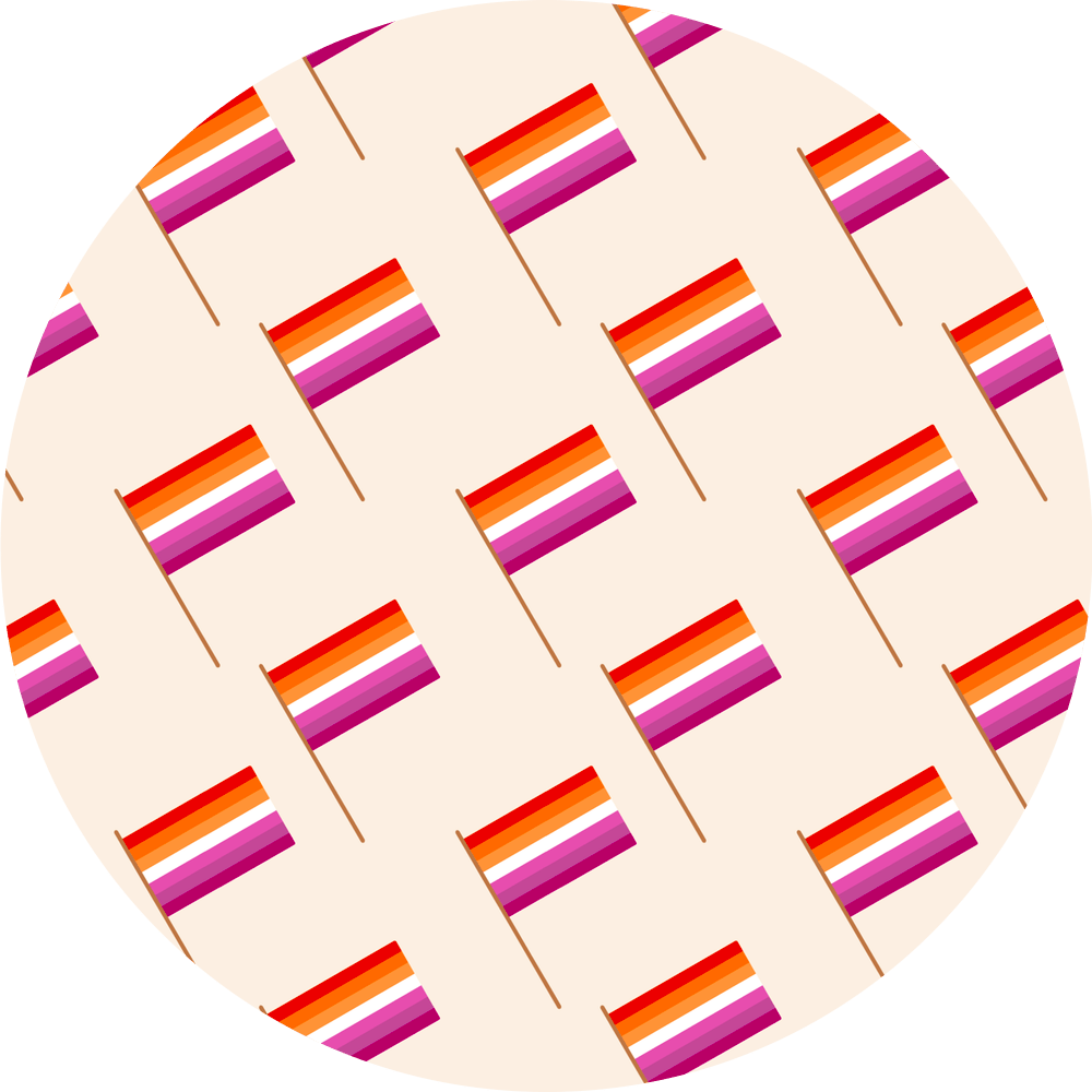 Lesbian Flag - Diabetes Overpatch - Diabetes For You