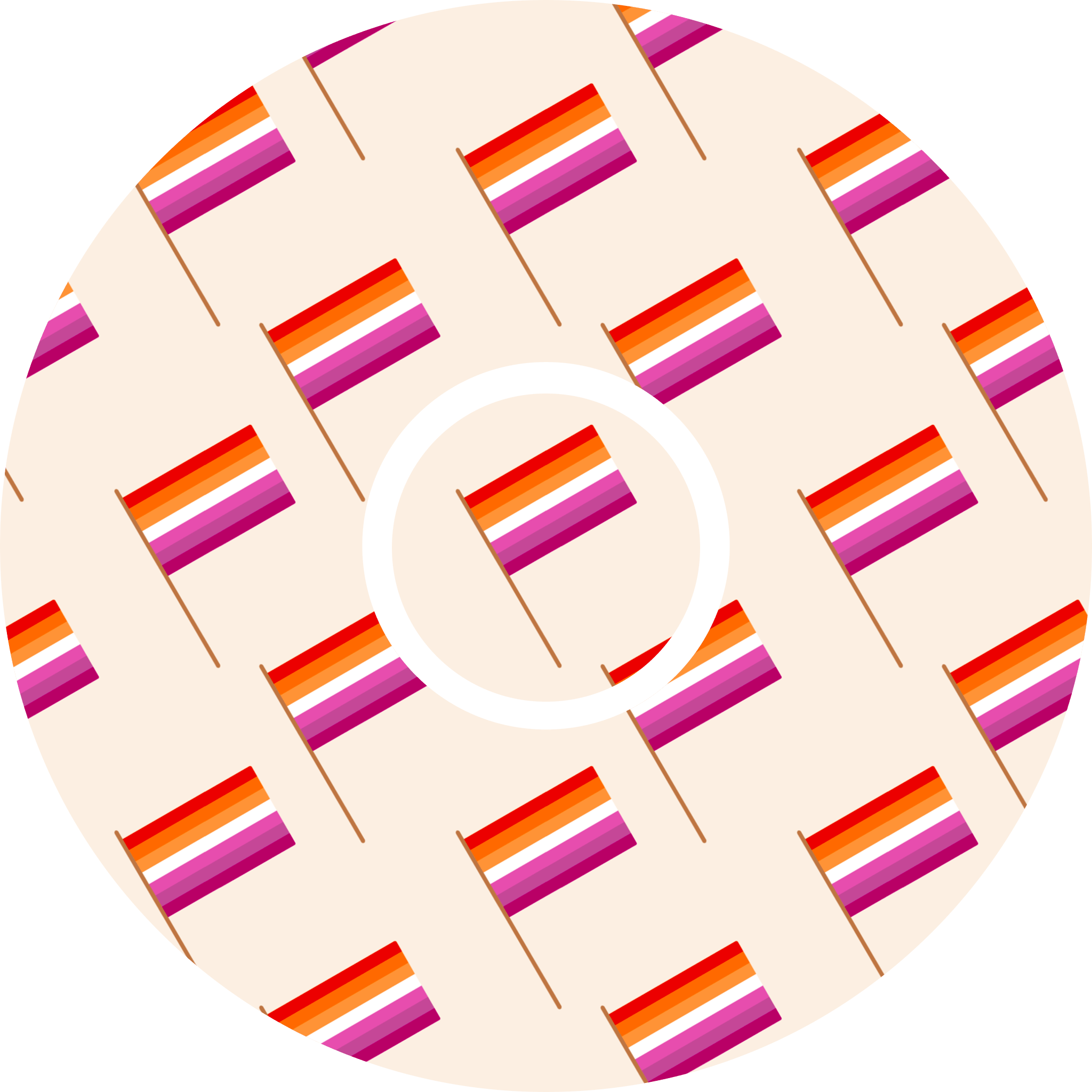 Lesbian Flag - Diabetes Overpatch - Diabetes For You