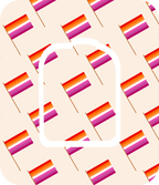Lesbian Flag - Diabetes Overpatch - Diabetes For You