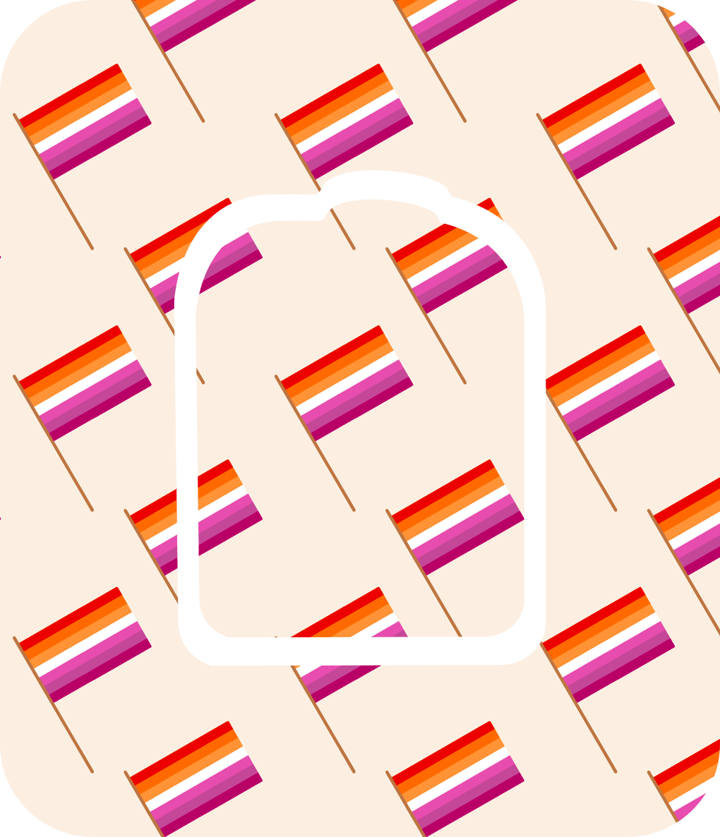 Lesbian Flag - Diabetes Overpatch - Diabetes For You