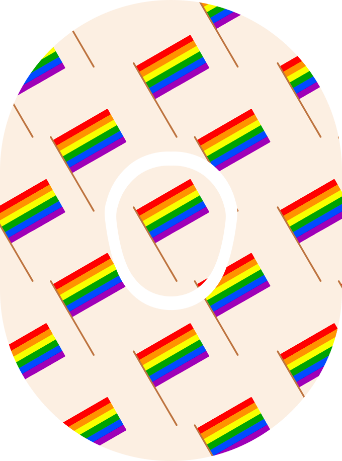 Pride Flag - Diabetes Overpatch - Diabetes For You