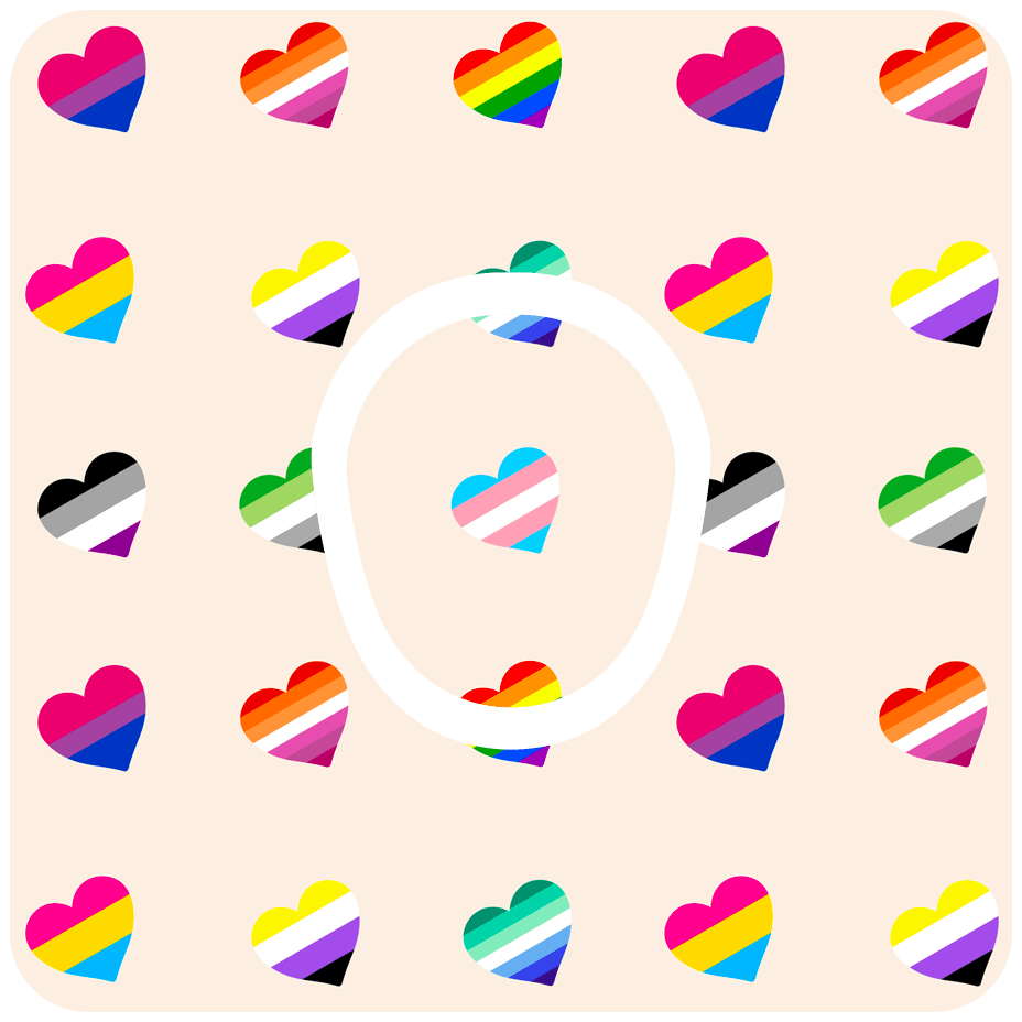 Multi Flag Hearts - Diabetes Overpatch - Diabetes For You