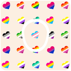 Multi Flag Hearts - Diabetes Overpatch - Diabetes For You