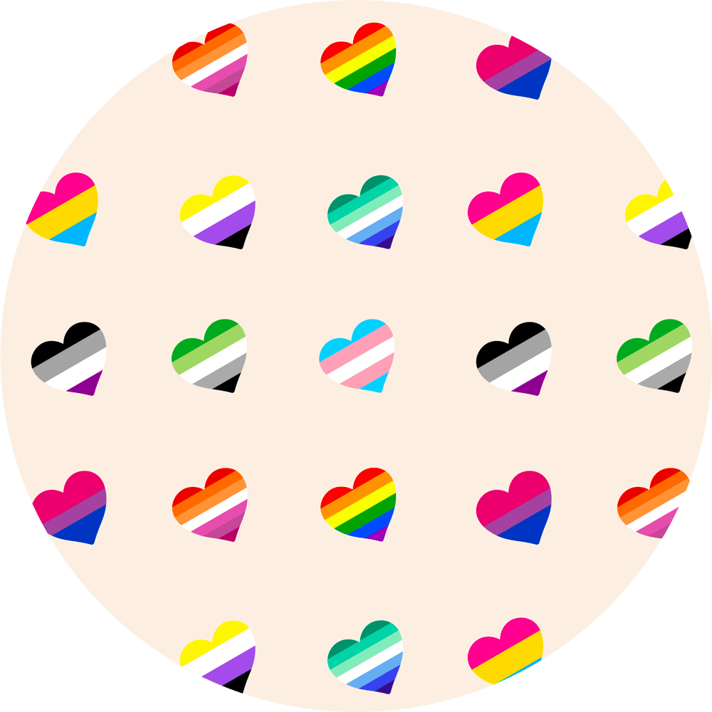Multi Flag Hearts - Diabetes Overpatch - Diabetes For You