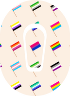 Mini Pride Flags - Diabetes Overpatch - Diabetes For You