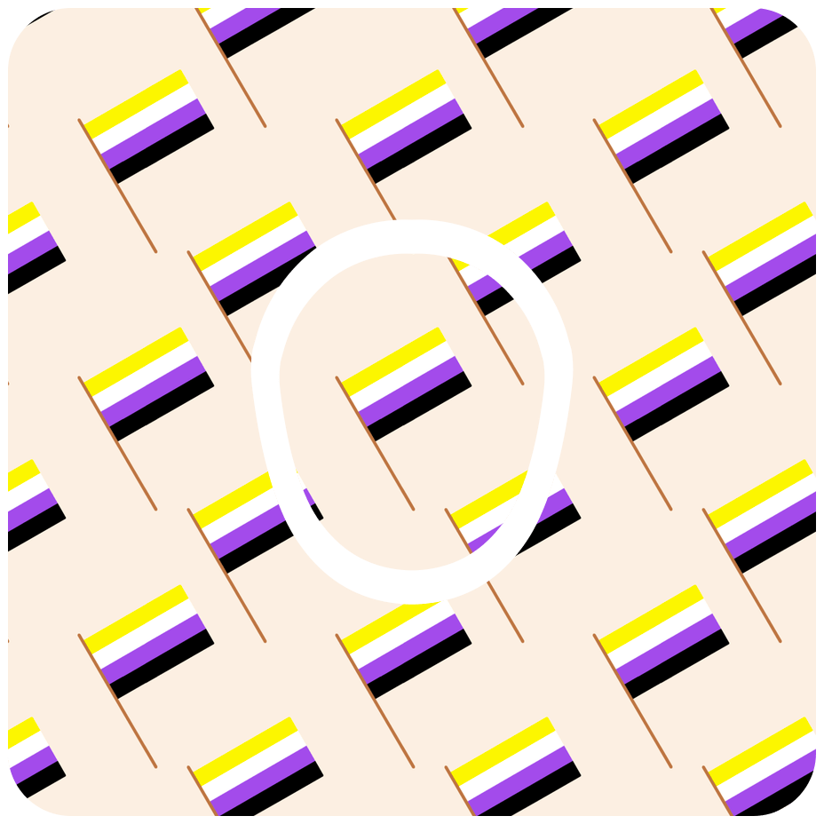 Nonbinary Flag - Diabetes Overpatch - Diabetes For You