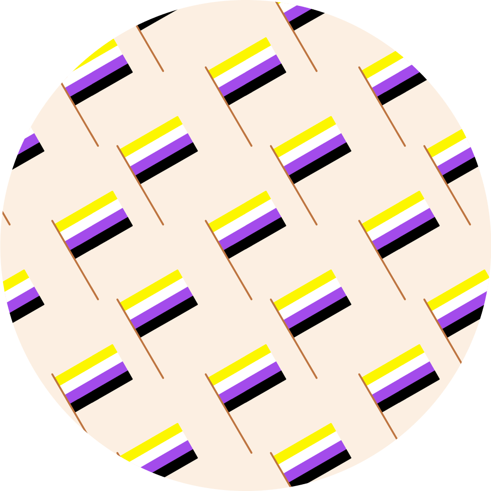 Nonbinary Flag - Diabetes Overpatch - Diabetes For You