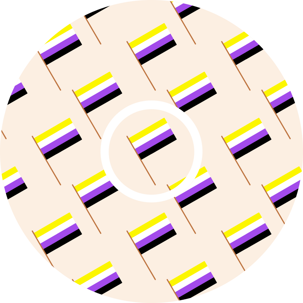 Nonbinary Flag - Diabetes Overpatch - Diabetes For You