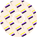 Nonbinary Flag - Diabetes Overpatch - Diabetes For You