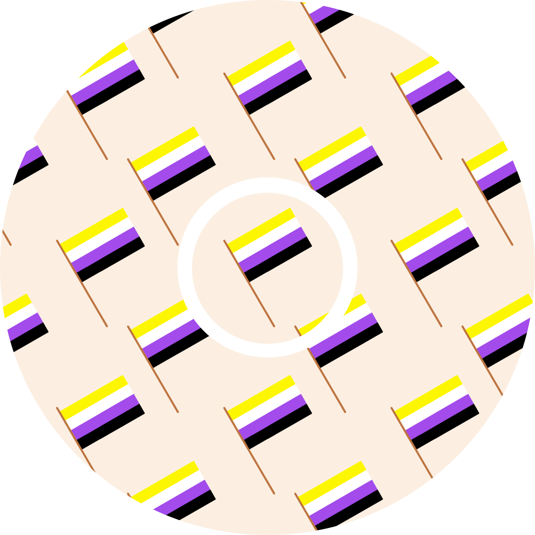 Nonbinary Flag - Diabetes Overpatch - Diabetes For You