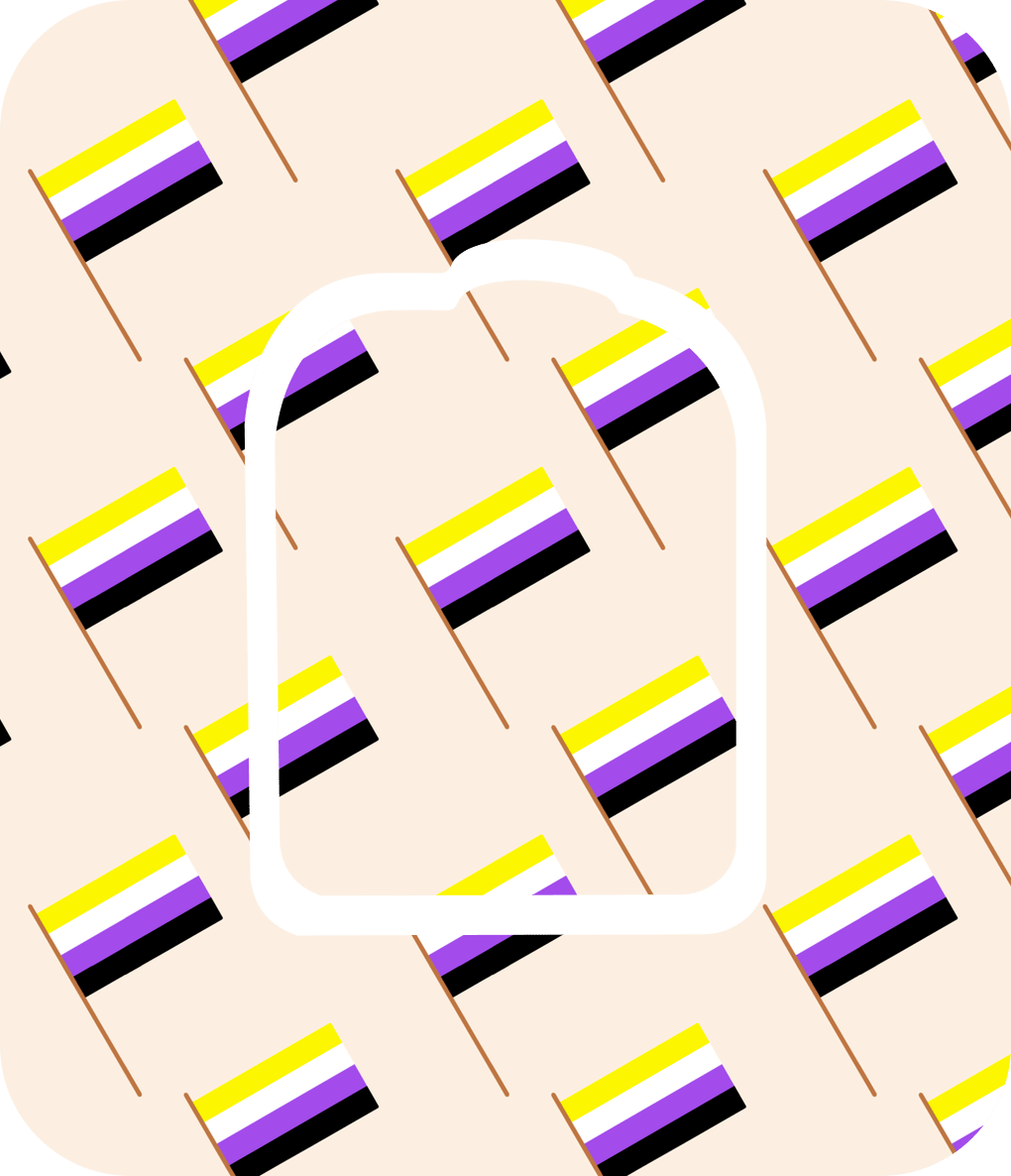 Nonbinary Flag - Diabetes Overpatch - Diabetes For You